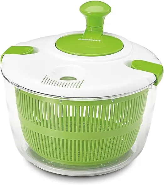 Cuisinart Large Salad Spinner- Wash, Spin & Dry Salad Greens, Fruits & Vegetables, 5qt, CTG-00-SAS