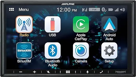 Alpine iLX-W650 7" Double DIN Touchscreen Digital Multimedia Receiver with Bluetooth, Apple CarPlay and Android Auto