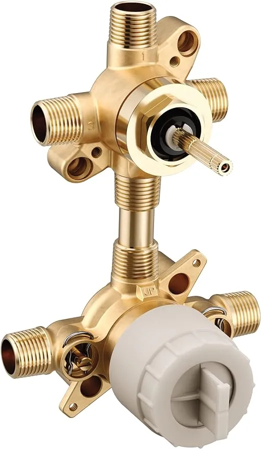 Moen U232CIS M-CORE Shower Mixing Valve with 2 or 3 Function Integrated Transfer Valve with CC/IPS Connections and Stops