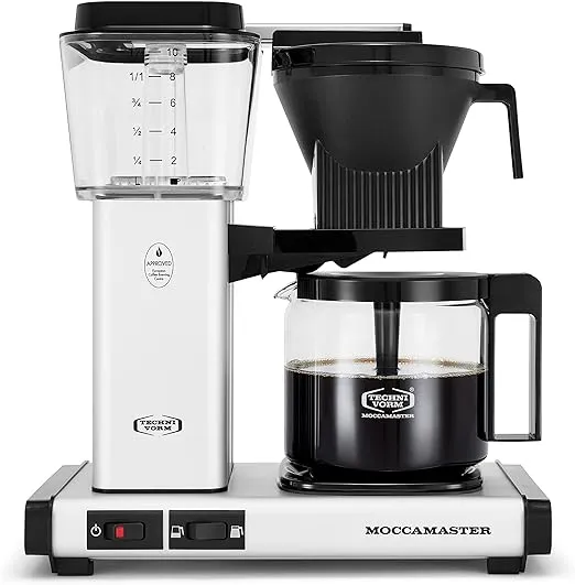 Technivorm Moccamaster 53930 KBGV 10-Cup Coffee Maker Matte Silver, 40 oz, 10 Cup, 1.25 L