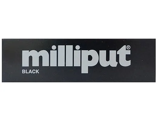 Medium Fine 2-Part Self Hardening Putty, Black, MPP-5, 4oz Pack