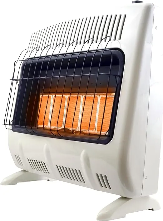 Mr. Heater MHVFRD30LPT 30,000 BTU Vent Free Radiant Propane Heater For Cold Rooms, Additions, Sun Rooms & Cabins - White