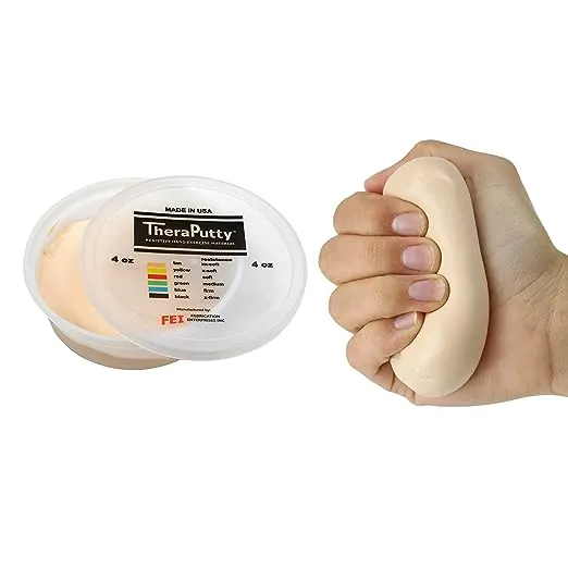 CanDo TheraPutty Standard Hand Exercise Putty For Rehabilitation, Exercises, Hand Therapy, Occupational Therapy, Hand Strengthening, Improve Motor Skills, Stress Relief