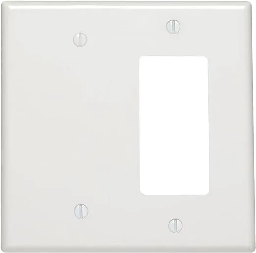 Leviton 80608-W WH WP 2G BLANK/DECO MIDWAY STRAP MNT