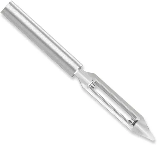 Rada Cutlery Vegetable Peeler Stainless Steel Blade with Aluminum Made in The USA, 7-1/4 Inches, 8, Silver Handle