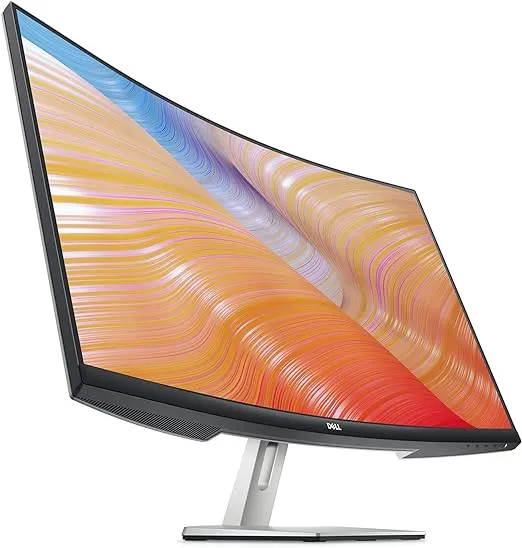 Dell S3222HN Curved Monitor - 31.5-inch FHD (1920x1080) 75Hz 4Ms 1800R Curved Display, HDMI Connectivity, AMD FreeSync Technology, Tilt Adjustability - Silver