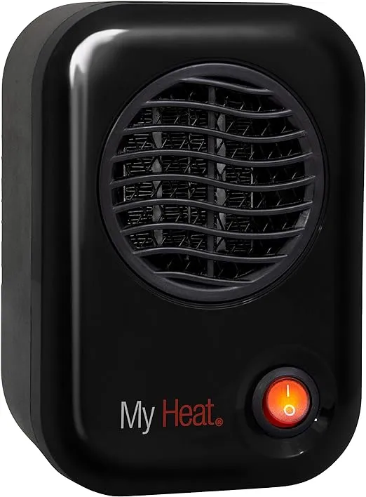 Lasko MyHeat Personal Mini Space Heater for Home with Single Speed, 6 Inches, Black, 200W, 100