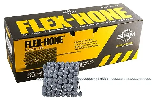 Brush Research GB33418 FLEX-HONE®, 3-3/4" (95mm) Diameter, 180 Grit, Silicon Carbide, For Mild Steel, Stainless Steel, Cast Iron and Softer Ferrous Materials
