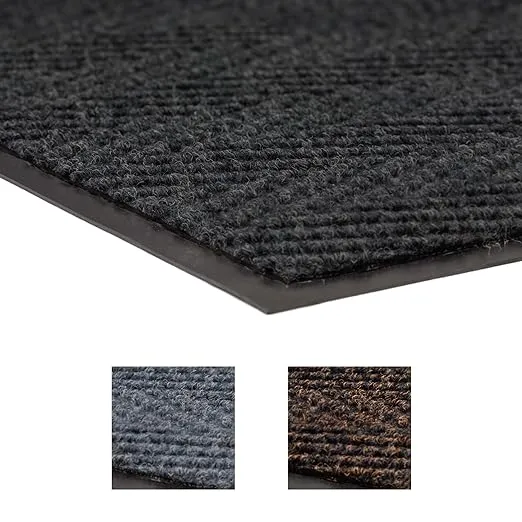 Notrax 105 Chevron Entrance Mat, for Home or Office, 3' X 6' Charcoal