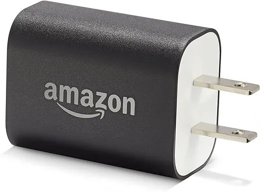 Amazon 9W Official OEM USB Charger and Power Adapter for Fire Tablets, Kindle eReaders, and Echo Dot