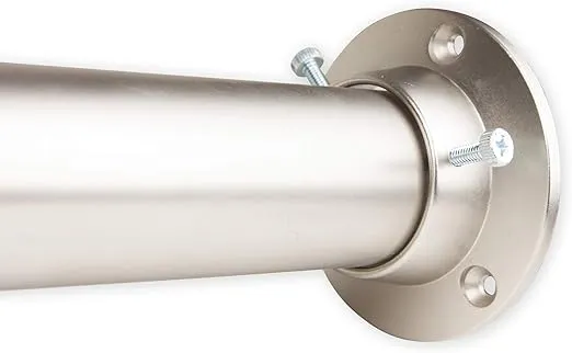 Rod Desyne C-1945-DP150-485 1.5" Premium Heavy Duty Adjustable Closet Rod with Socket Set, 48 x 84", Satin Nickel