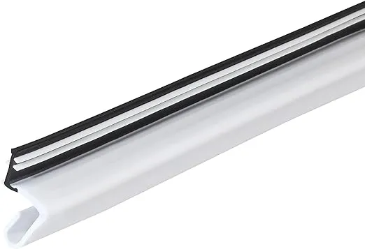 M-D Building Products 91890 84 in. White Premium Rubber Top and Sides Door Seal for Doors with Kerf/Channel