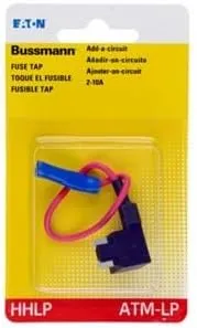 Bussmann BP/HHLP-RP 10 Amp Low Profile ATM 'Add A Circuit' with 5" #16 Lead wire and Crimp Terminal, 1 Pack