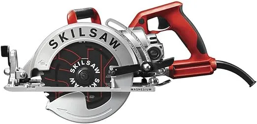 SKILSAW SPT77WML-01 15-Amp 7-1/4-Inch Lightweight Worm Drive Circular Saw , Silver