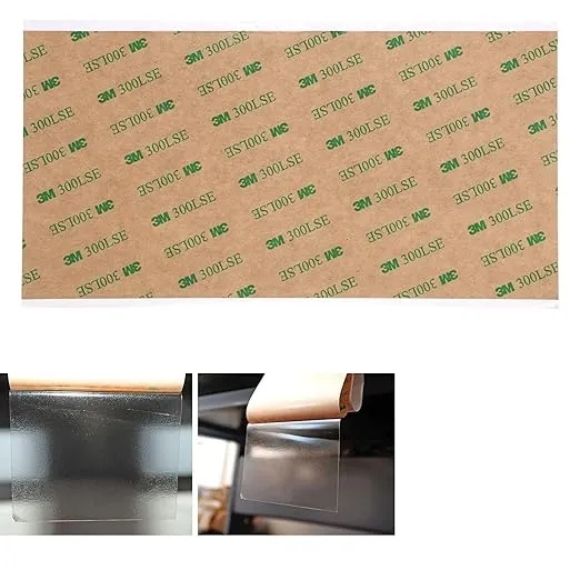 3M 300lse 4" X8" Heavty Duty Double Sided Sticky Adhesive Sheet Tape High Bond Transfer Tape Ideal for Attaching Digitizers to Phones and Tablets (1 Sheets 4"x8")