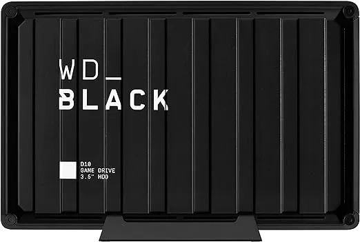 WD_BLACK 8TB D10 Game Drive - Portable External Hard Drive HDD Compatible with Playstation, Xbox, PC, & Mac - WDBA3P0080HBK-NESN