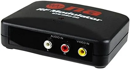 New Auto TV Switch RCA to RF Modulator Antenna F-Type Coaxial Video Converter