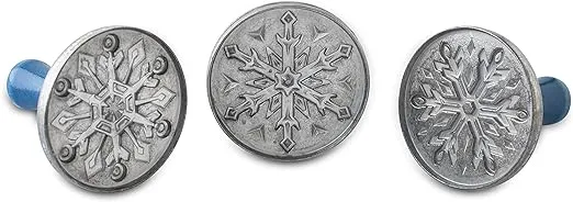 Nordic Ware Cookie Stamps | Snowflake, Grey