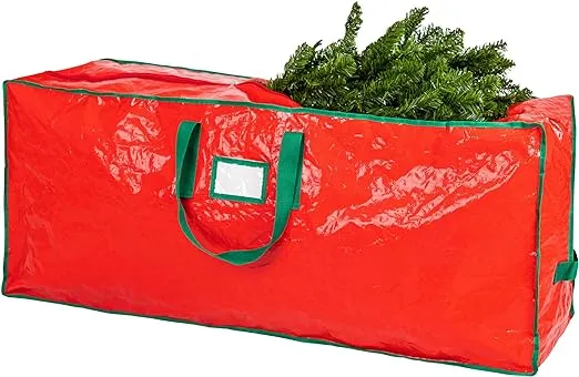 Handy Laundry, Christmas Tree Storage Bag - Stores 7.5 Foot Artificial Xmas Holiday Tree, Durable Waterproof Material, Zippered Bag, Carry Handles. Protects Against Dust, Insects and Moisture.