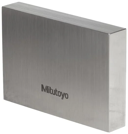 Mitutoyo Steel Rectangular Gage Block, ASME Grade AS-1, 0.0469" Length