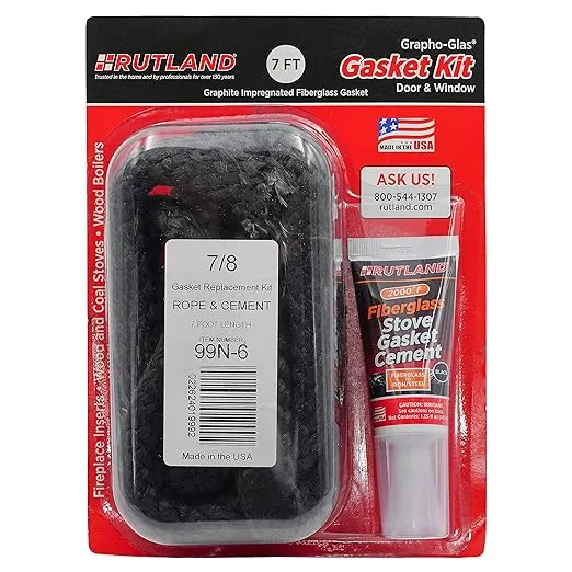 Rutland 99N-6 Grapho-Glas Gasket Replacement Rope Kit, 7/8" by 7'