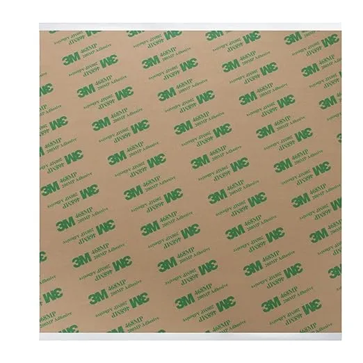 Gizmo Dorks 3M 468MP Double Sided Adhesive Transfer Tape Sheets 10" x 10" (5-Pack)