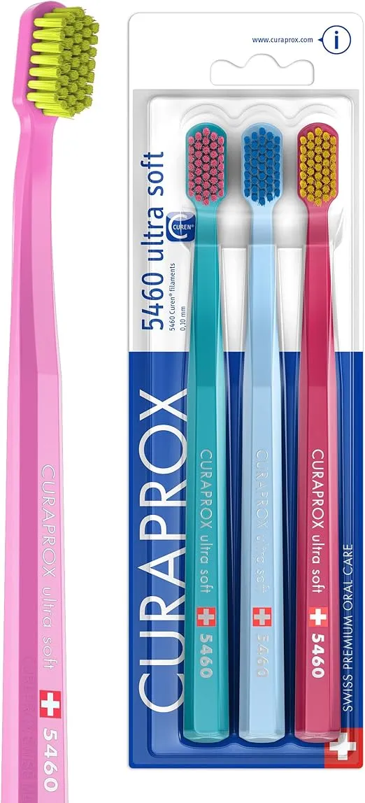 Curaprox 5460 Ultrasoft Toothbrush, 3 Pack