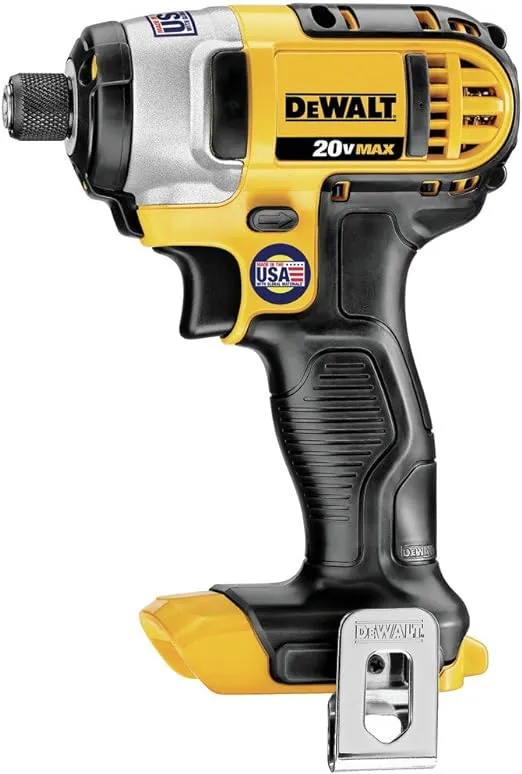 DEWALT 20V MAX* Impact Driver, 1/4-Inch, Tool Only (DCF885B), Yellow