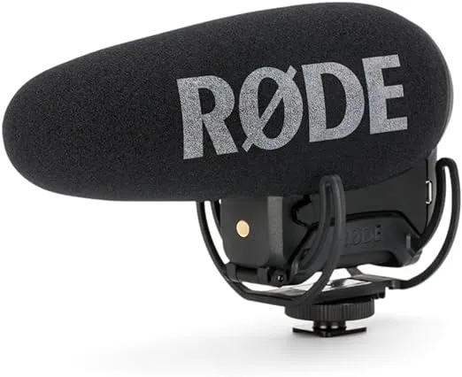 Rode VideoMic Pro+ Camera-Mount Shotgun Microphone,Black