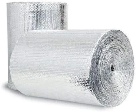 Double Bubble Reflective Thermal Aluminum Foil Radiant Heat Vapor Barrier Insulation: (16" X 5 Ft) Heavy Duty (Water Proof No Tear): Walls Windows Garages Attics Air Ducts HVAC Vehicle Etc