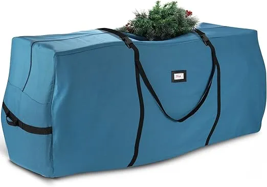 Hearth & Harbor Christmas Tree Storage Bag – Waterproof Christmas Tree Storage Box – Waterproof Christmas Tree Bag With Reinforced Handles & Dual Zipper – 600D Oxford – 7.5 ft. – Pack of 1