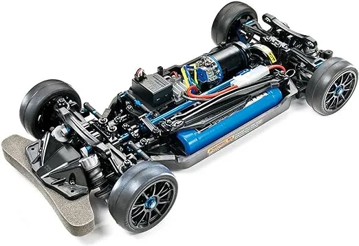 Tamiya 47326 47326-1:10 RC TT-02R Kit, Remote Controlled Car/Vehicle, Model Building, Chassis, Hobby, Black