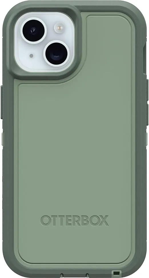 OtterBox iPhone 15, iPhone 14, and iPhone 13 Defender Series XT Case - Emerald ISLE (Green), screenless, Rugged, Snaps to MagSafe, Lanyard Attachment