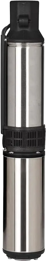 Red Lion RL12G10-2W2V 4-inch Submersible Deep Well Pump, 1 HP, 12 GPM 2-Wire, 230-Volt, Steel, 14942404