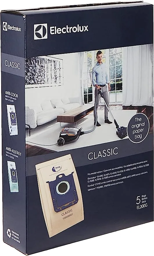 Electrolux HOMECARE Products EL200G s Classic Paper Vacuum Bag, 5, Brown