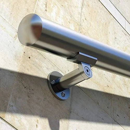 B52 Anodized Handrail Aluminum Stairs Kit Stainless Steel Look 3 Ft and 1.97 "diam