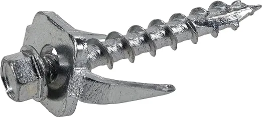 Exterior-Coated Fence Post Screws (#12 x 1-1/2") - 175 Pieces, Silver (9976305)