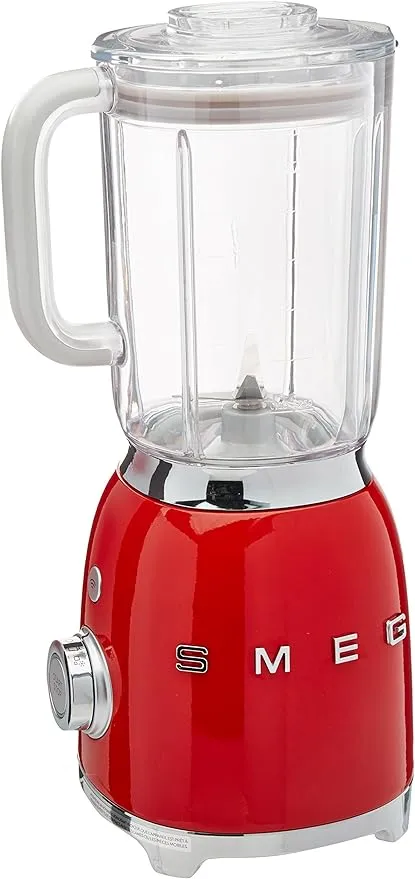 Smeg Countertop, Red 50s Style Blender, 48 Ounces