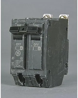 THQB2120 Bolt-On Mount Type THQB Miniature Circuit Breaker 2-Pole 20 Amp 120/240 Volt AC, Color
