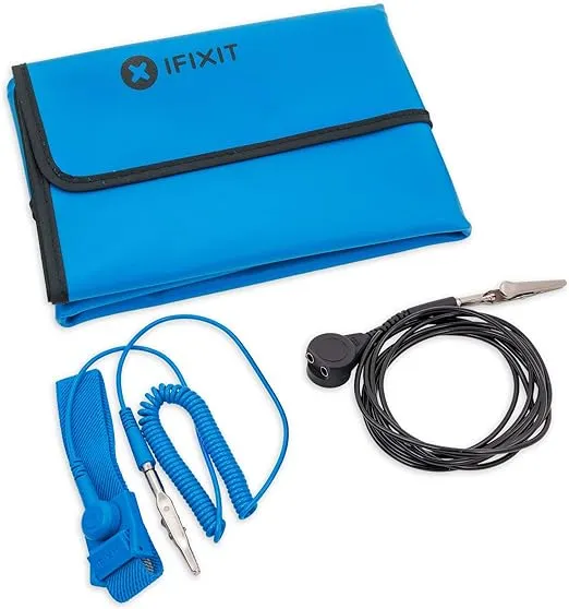 iFixit Portable Anti-Static Mat - ESD Pad, Wrist Strap, Grounding Cord for Electronics Repair