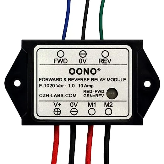 OONO Forward and Reverse Relay Module for Motor/Linear Actuator, Reversing Relay Module (DC 12V)