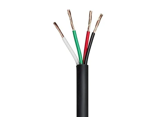 Monoprice Speaker Wire/Cable - 100 Feet - 18 AWG 4 Conductor CMP-Rated | UL Plenum Rated, 100 Percent Pure Bare Copper with Color Coded Conductors - Nimbus Series