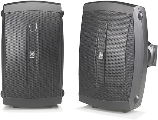 YAMAHA NS-AW150BL 2-Way Indoor/Outdoor Speakers (Pair, Black) - Wired