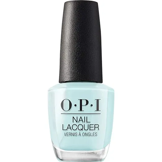 OPI Nail Lacquer Nail Polish Opaque Light Green Crème Chip Resistant Nail Polish Vegan, Fast Drying, Streak Free