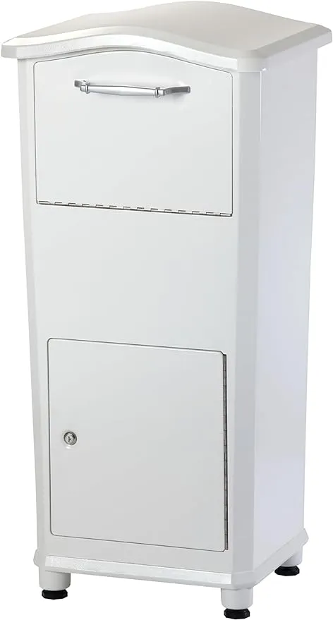 Architectural Mailboxes 6900W Elephantrunk Parcel Drop Box, White
