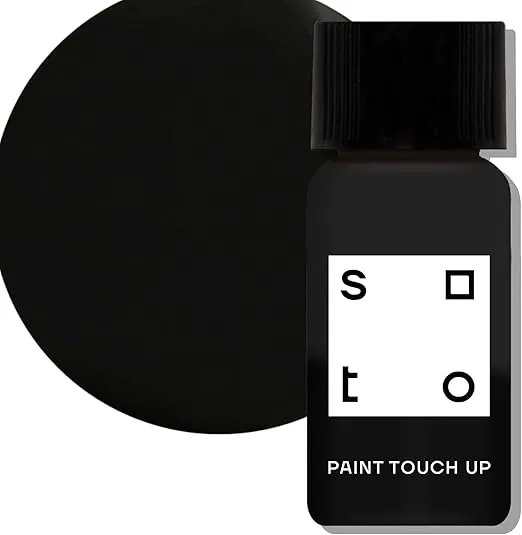 soto Black Paint Touch Up, Appliance + Porcelain, High-Gloss Finish (No. 70 Mars Black) - 10 Milliliters of Enamel + Bathtub Repair for Tub, Tile, Appliances, Interior/Exterior
