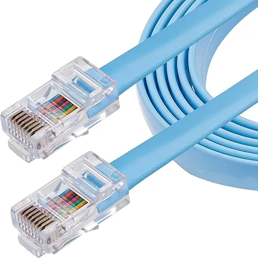 StarTech.com Cisco Console Rollover Cable - RJ45 Ethernet - Network cable - RJ-45 (M) to RJ-45 (M) - 6 ft - molded, flat - blue (ROLLOVERMM6)