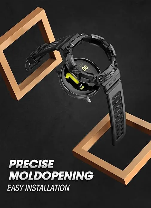 SUPCASE [Unicorn Beetle Pro Series Case for Galaxy Watch Active 2/Galaxy Watch Active [40mm], Rugged Protective Case with Strap Bands for Galaxy Watch Active/Active 2 [40mm] 2019 Release