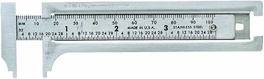 General Tools® 132ME Pocket Caliper, 0 - 3"