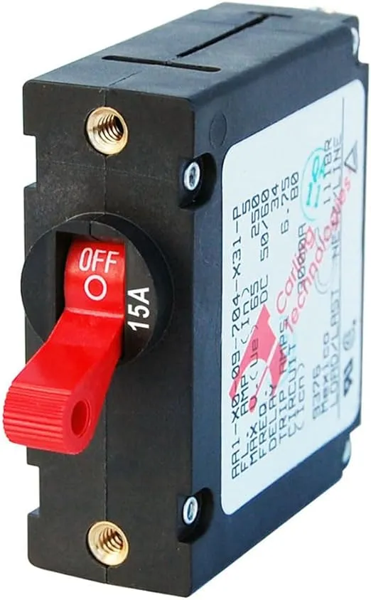 Blue Sea Systems A-Series Toggle Single Pole Circuit Breakers